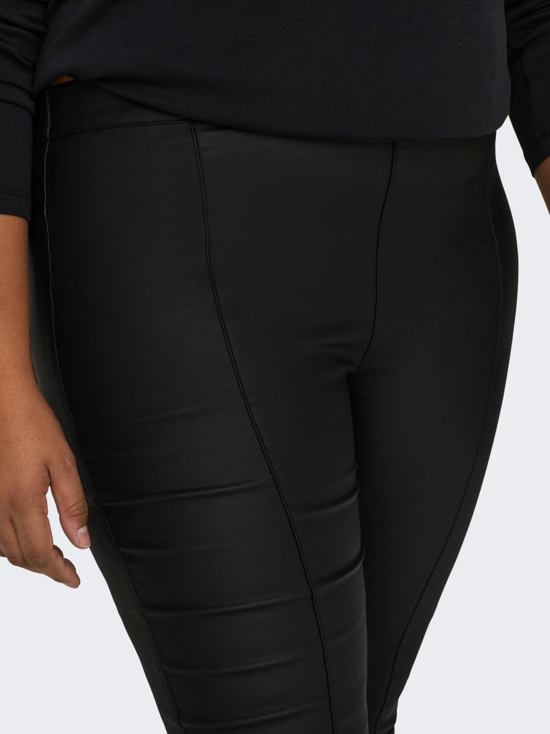 Curvy coated jeggings