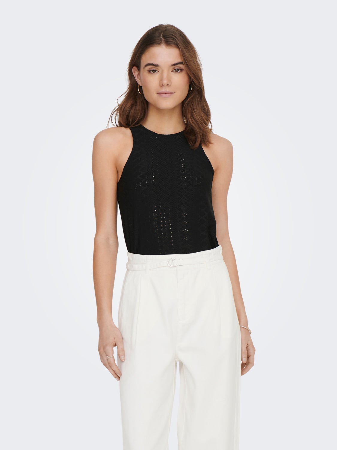 Regular Fit O-Neck Top