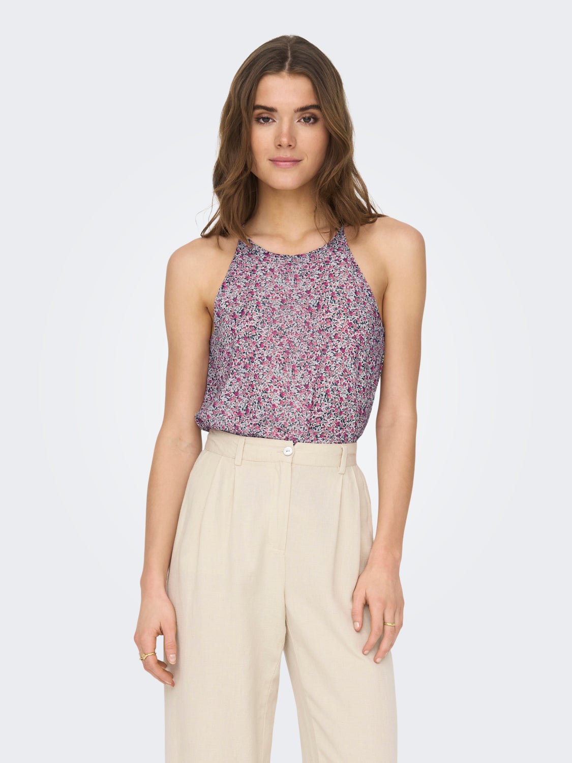 Halterneck Top with cut-out back