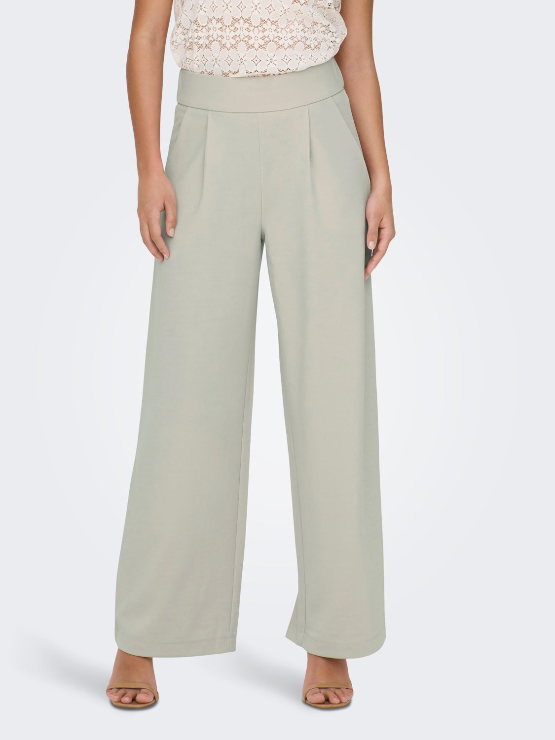 Flared high waisted pants