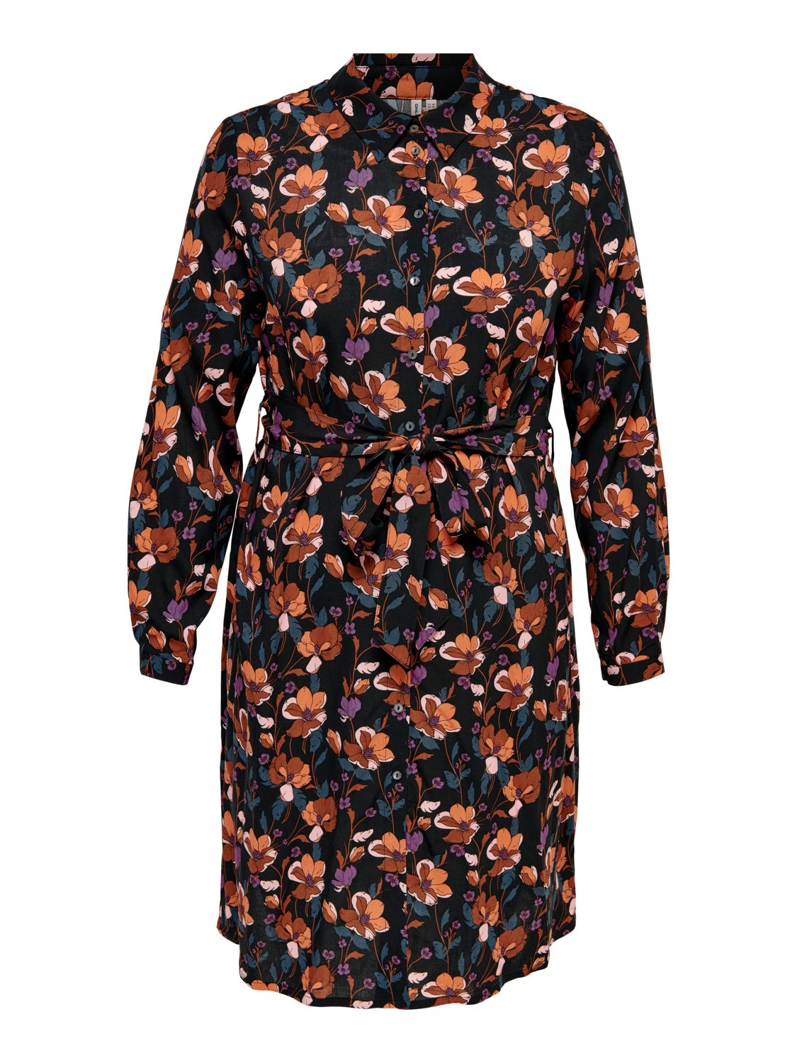 Curvy patterned Shirt dress