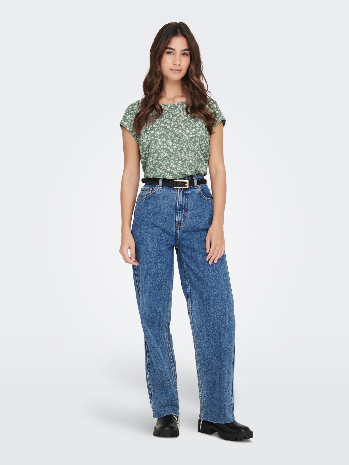 Printed Short Sleeved Top