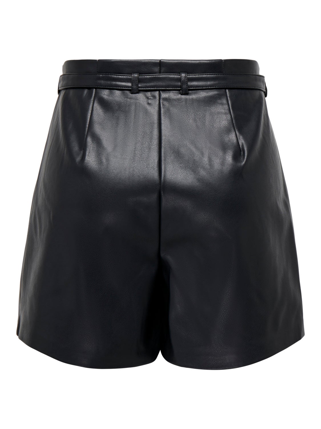 Faux leather shorts