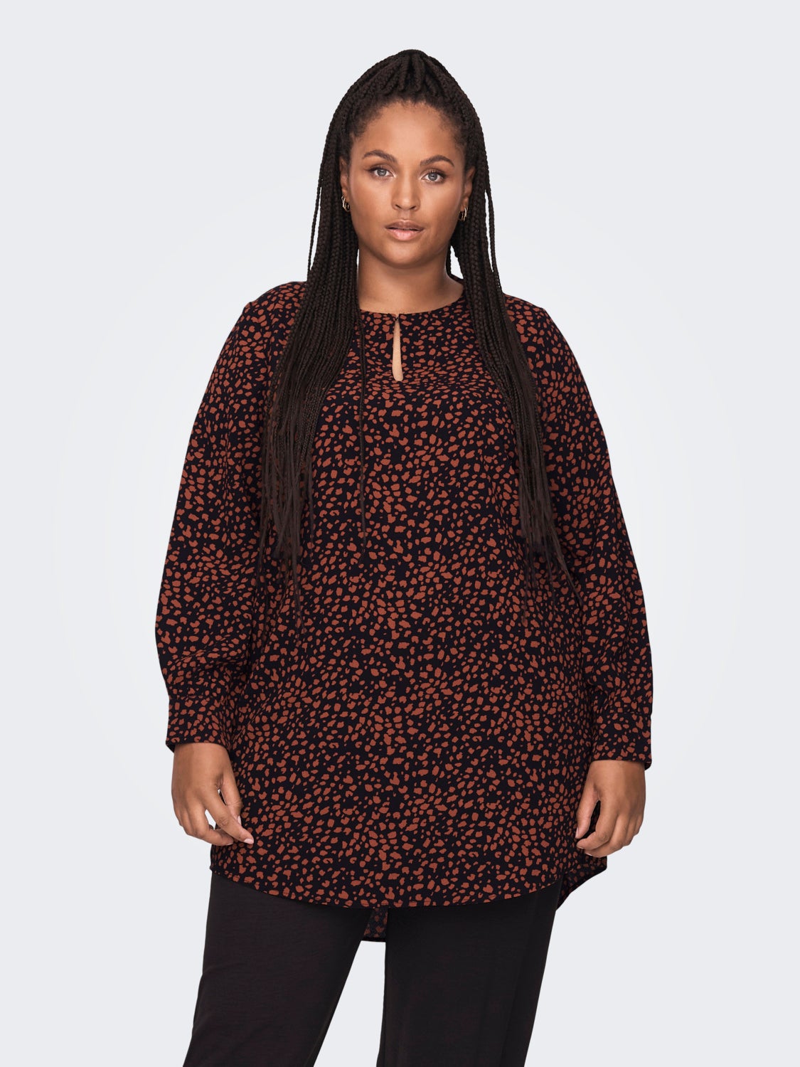 Curvy printed tunic