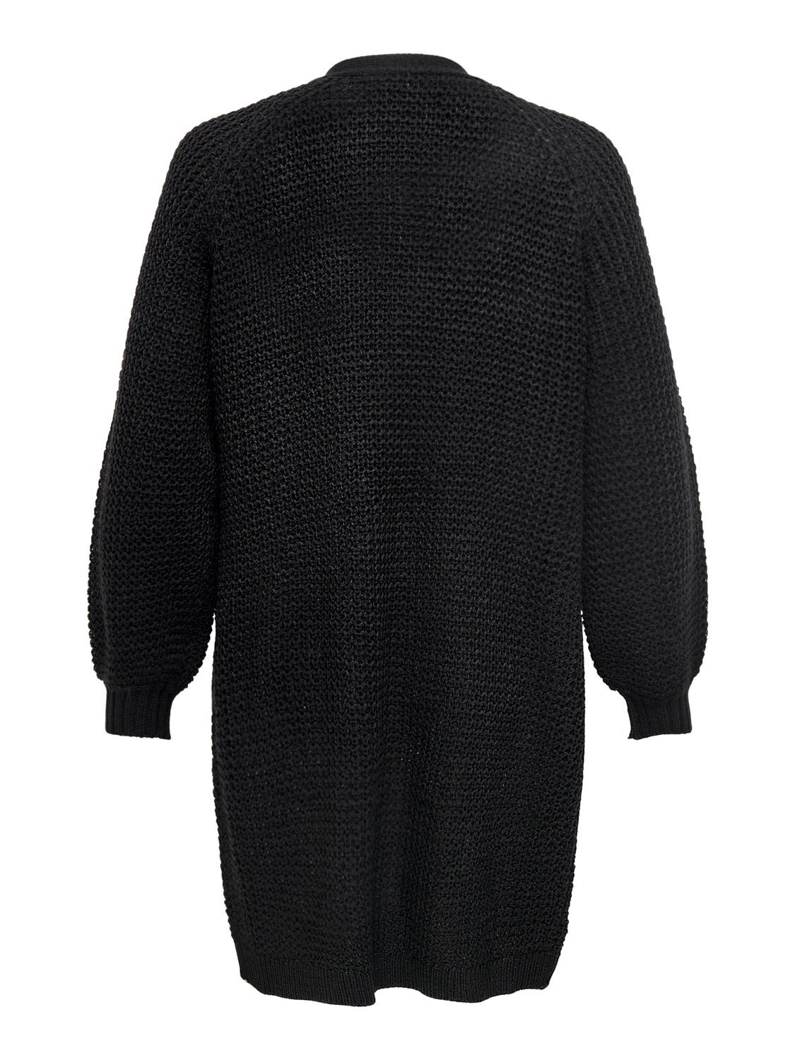 Curvy long knitted cardigan