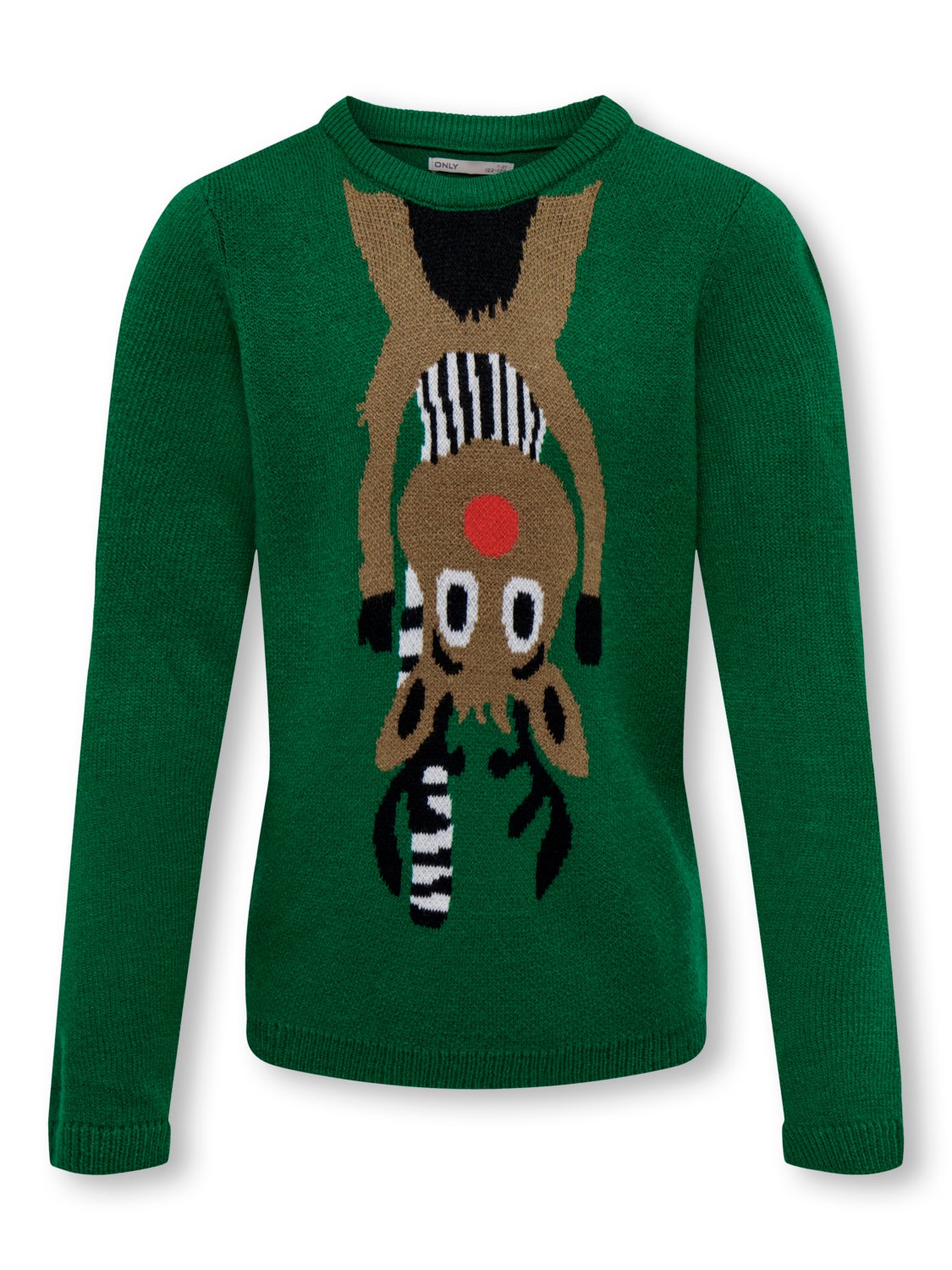 O-neck knitted pullover