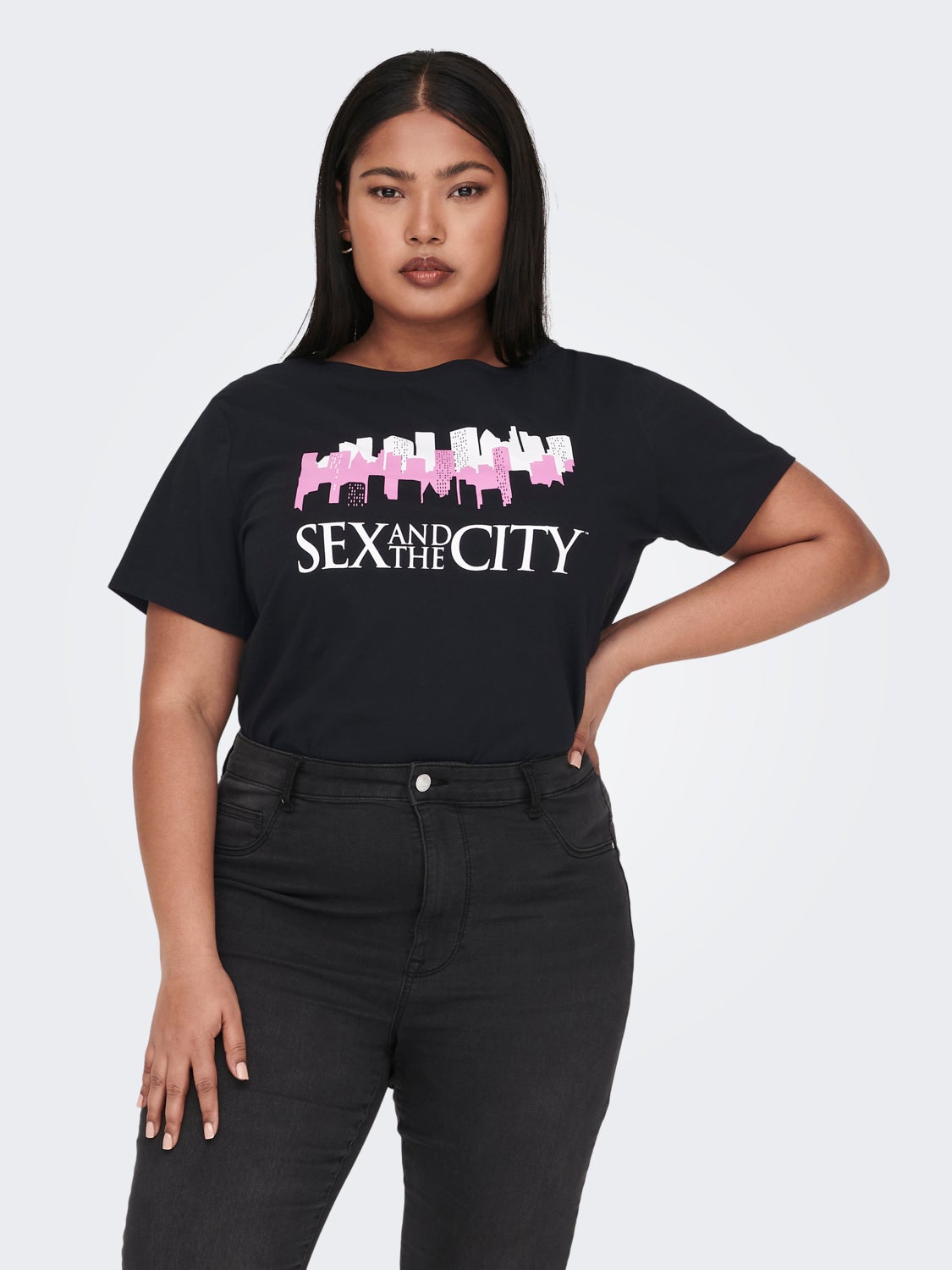 Curvy printed t-shirt