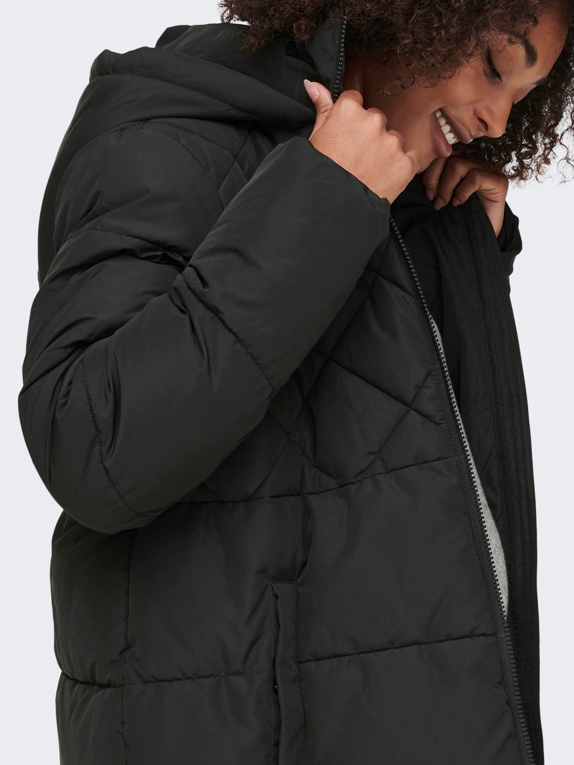 Mama quilted hood Coat
