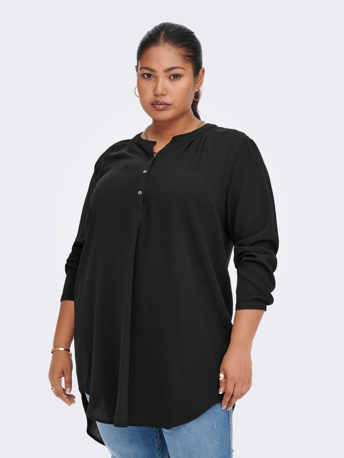 Curvy tunic shirt