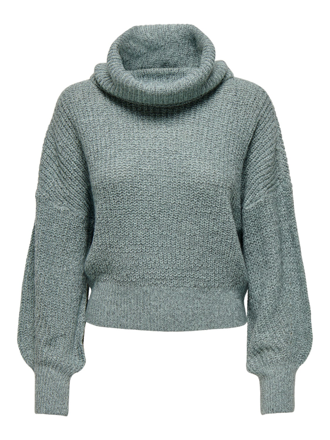 Roll neck knitted pullover