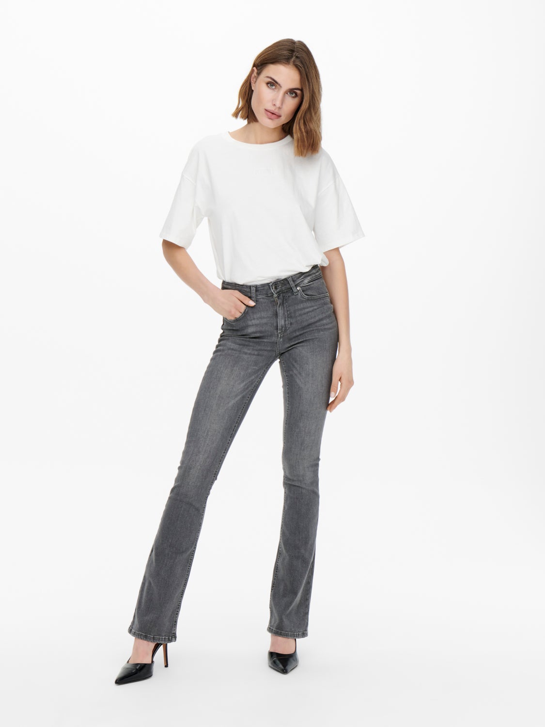 ONLBlush mid Flared Jeans
