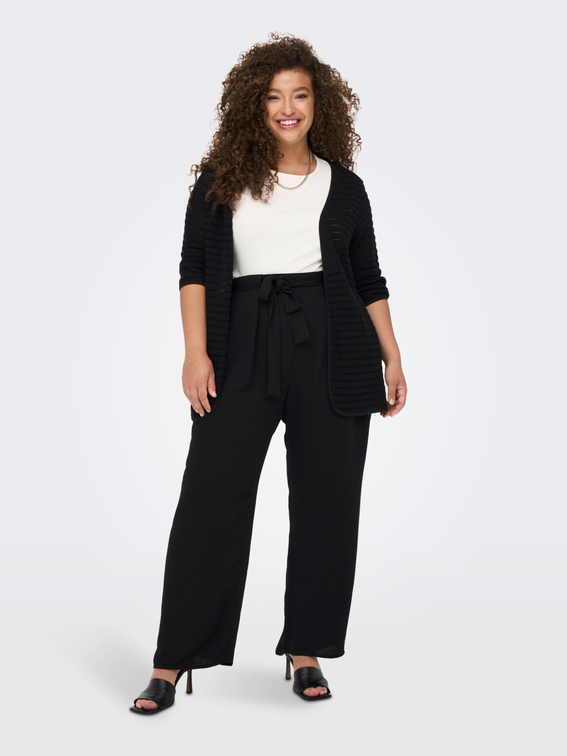 Curvy belted Trousers