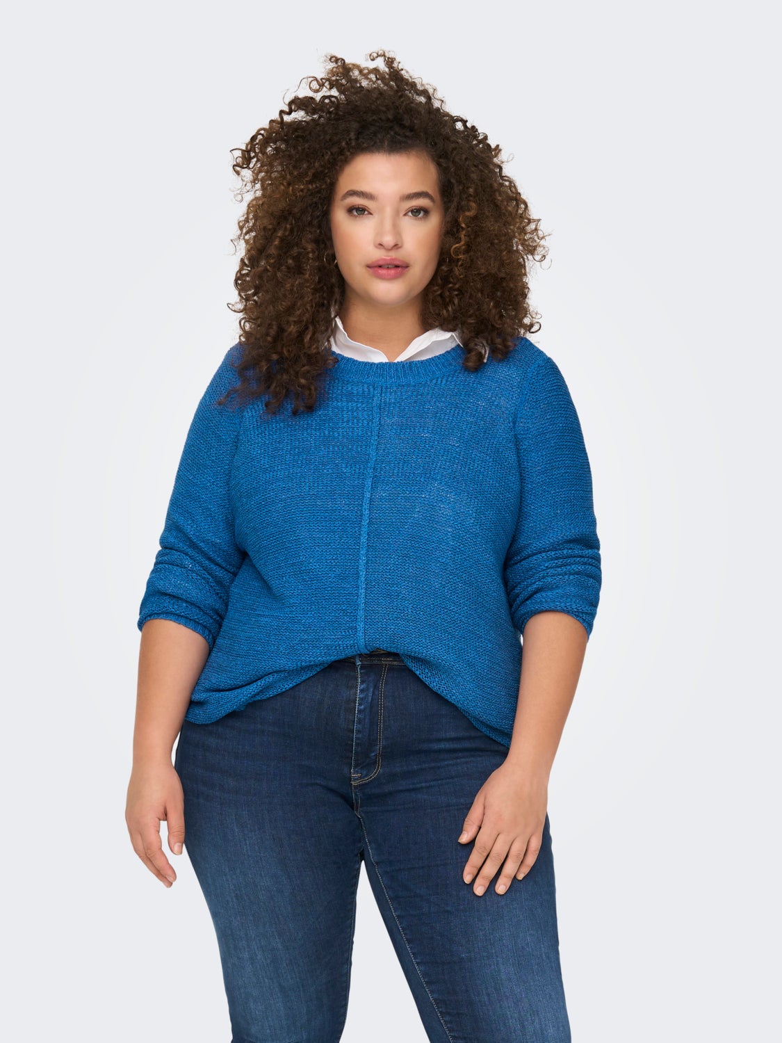 Curvy texture Knitted Pullover