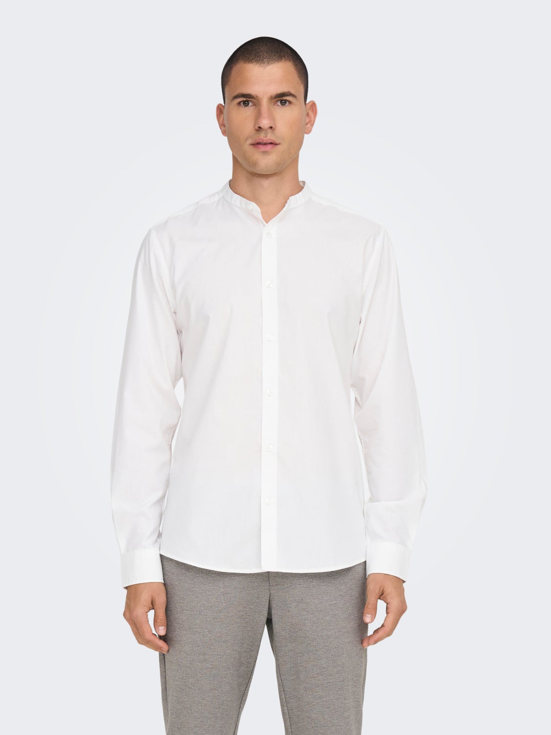 Slim Fit China Collar Shirt