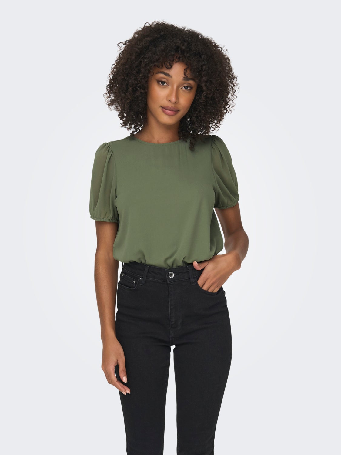 Regular Fit O-Neck Top