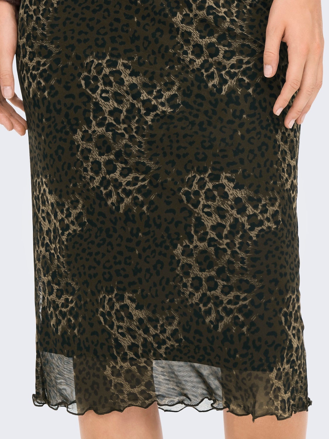Mesh midi Skirt