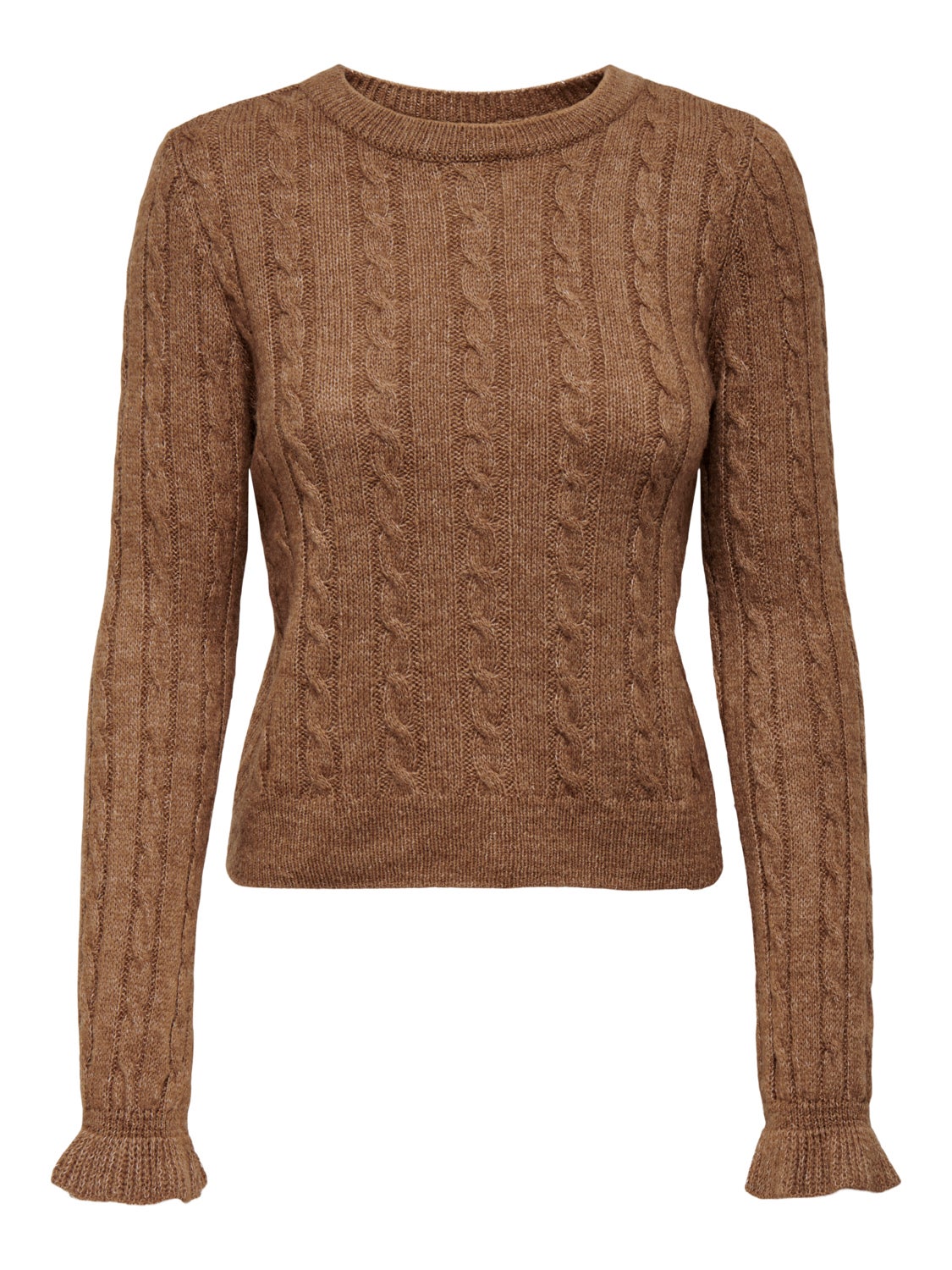 O-neck knitted pullover