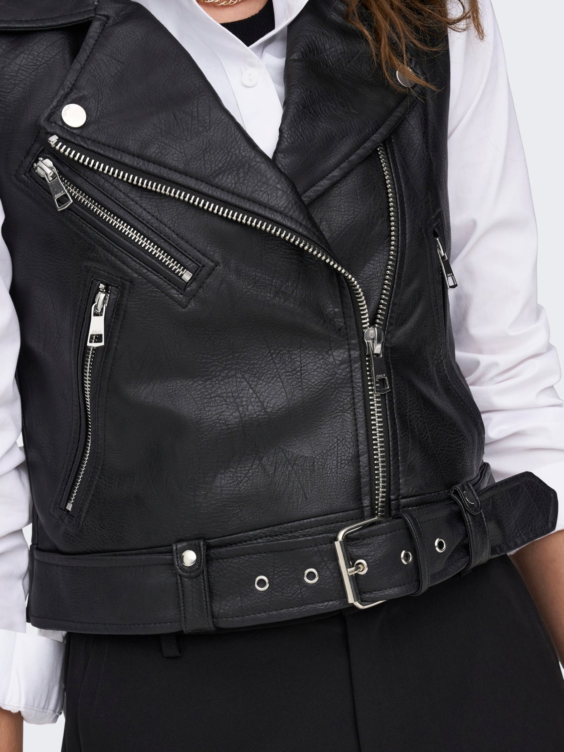 Faux leather Waistcoat
