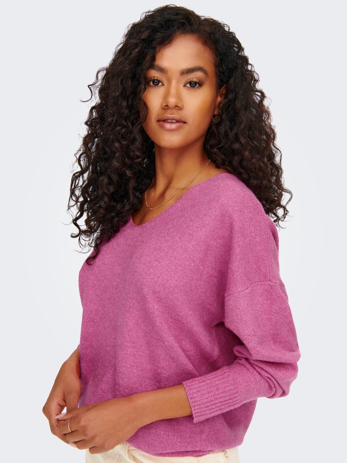 V-neck Knitted Pullover