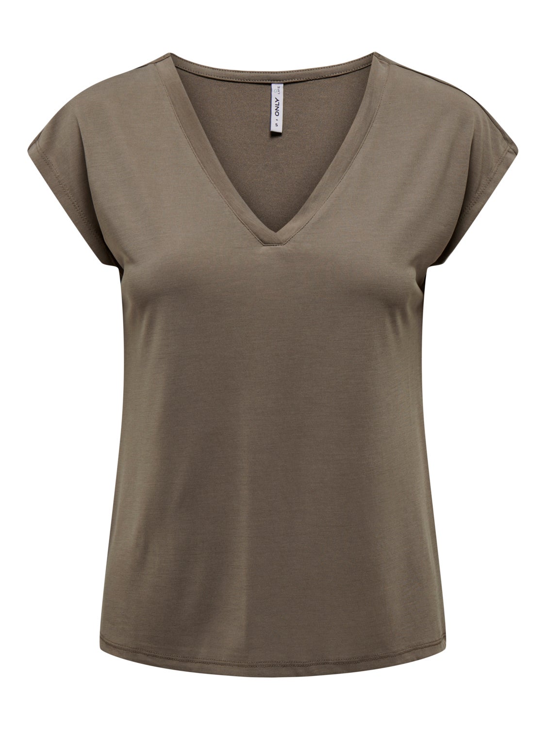 V-NECK TOP WITH SHORT SLEEVES