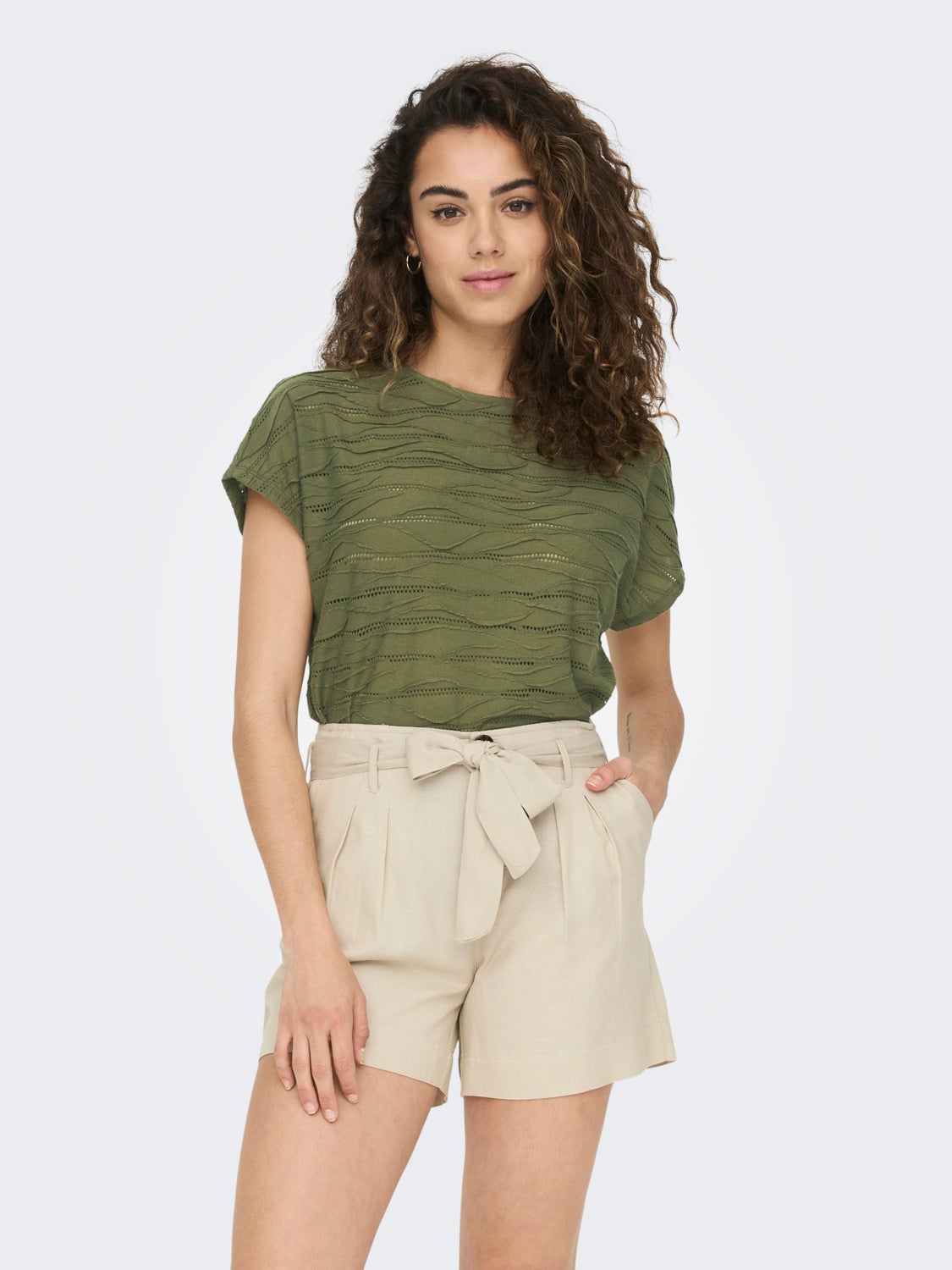 Regular Fit O-Neck Top