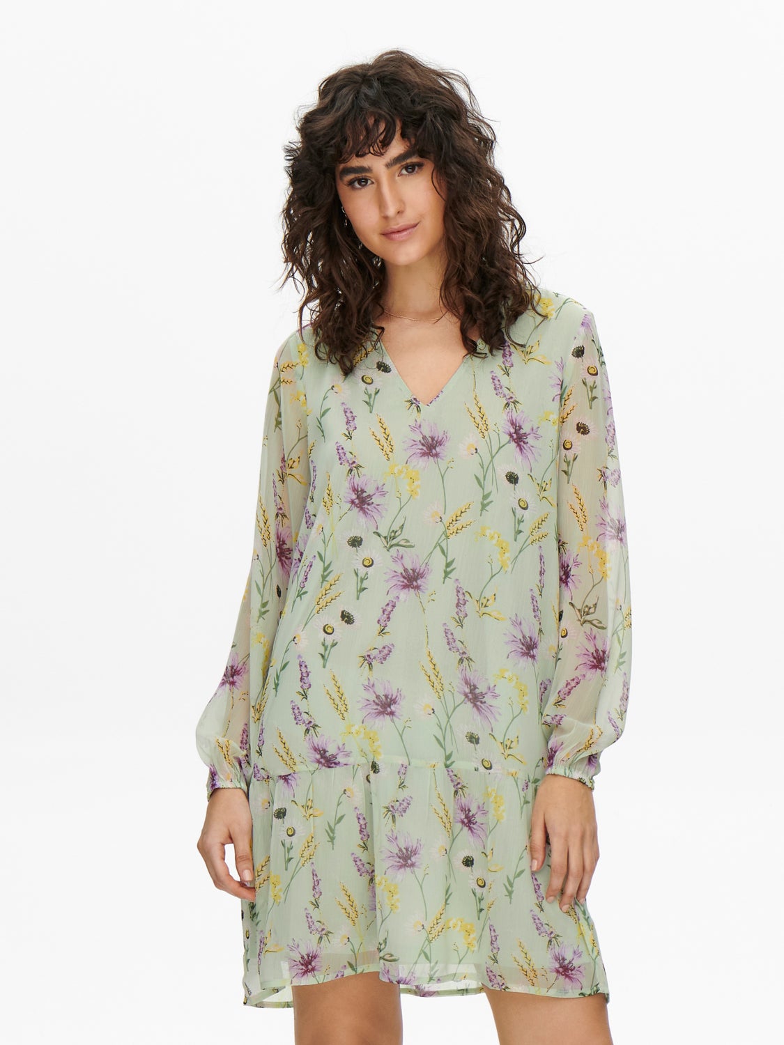 Regular Fit V-Neck Dress