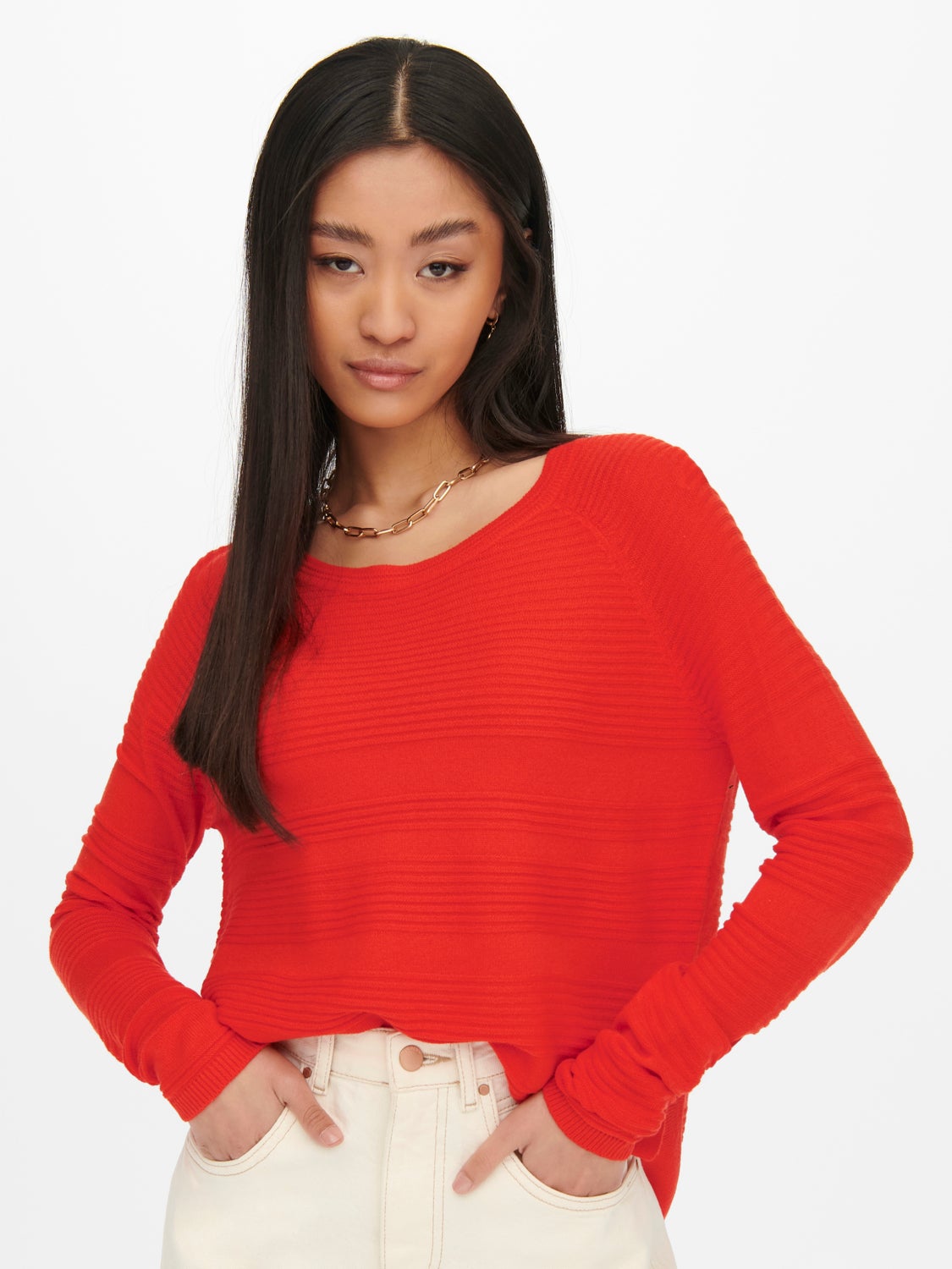Texture Knitted Pullover