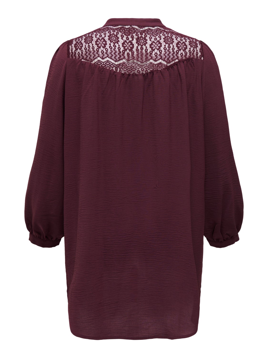 Curvy Long shirt with lace