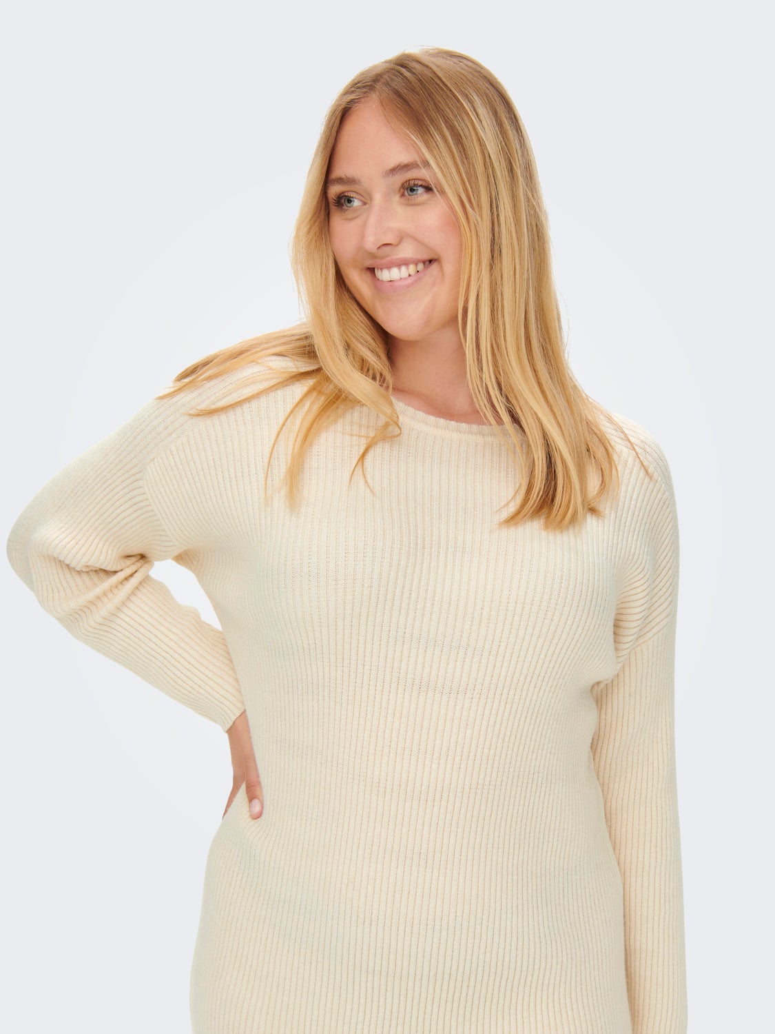 Curvy long sleeved Knitted Dress