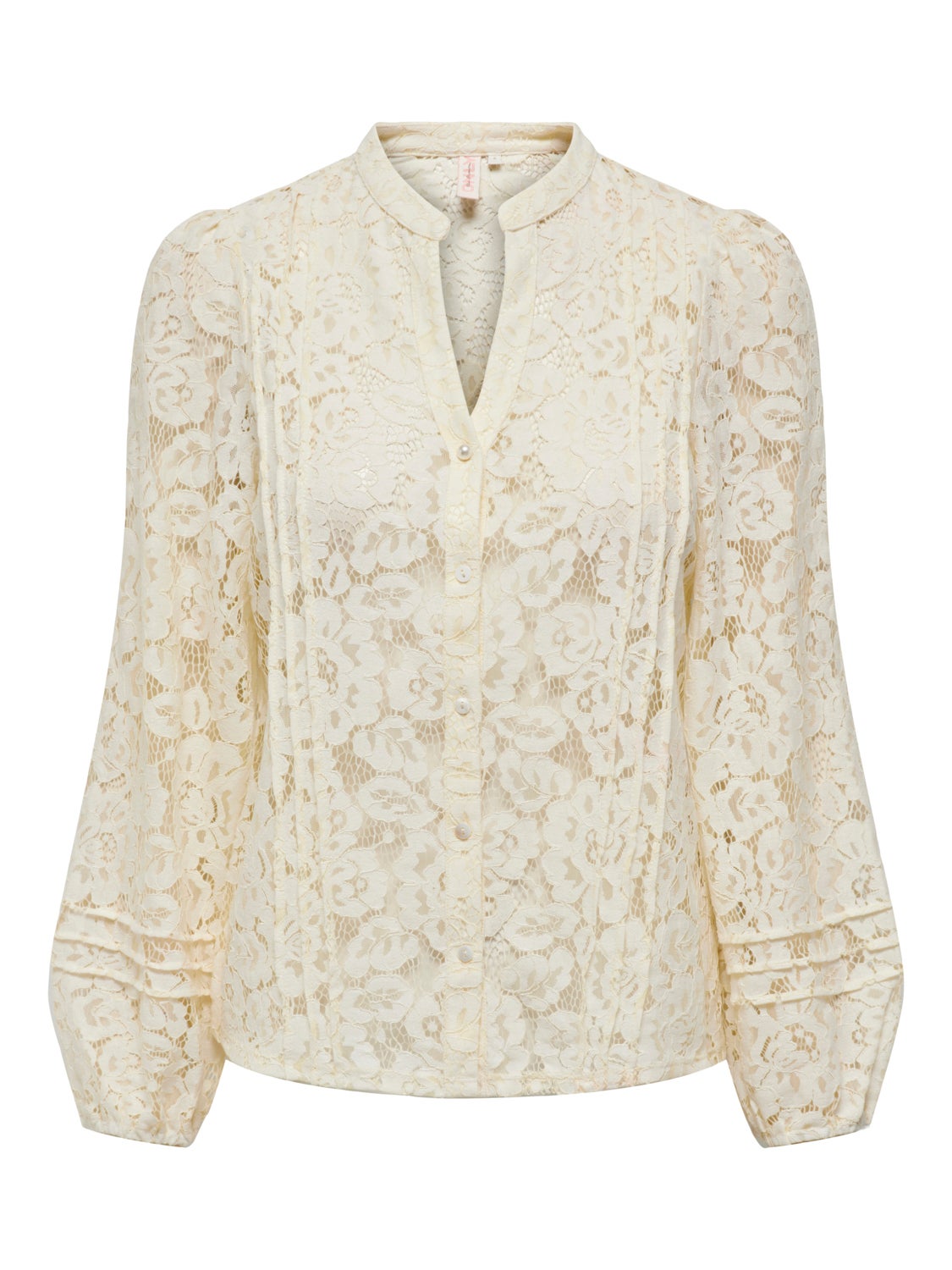 V-neck shirt with lace