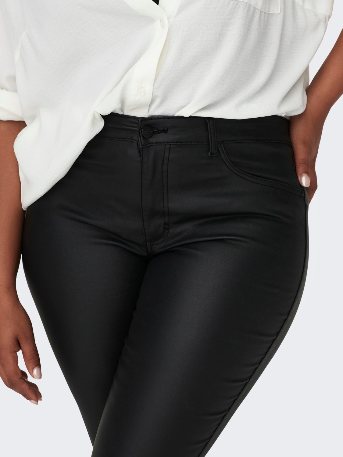 Curvy Carpunk reg skinny coated pants