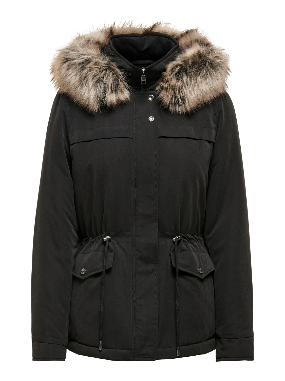 Short hooded parka