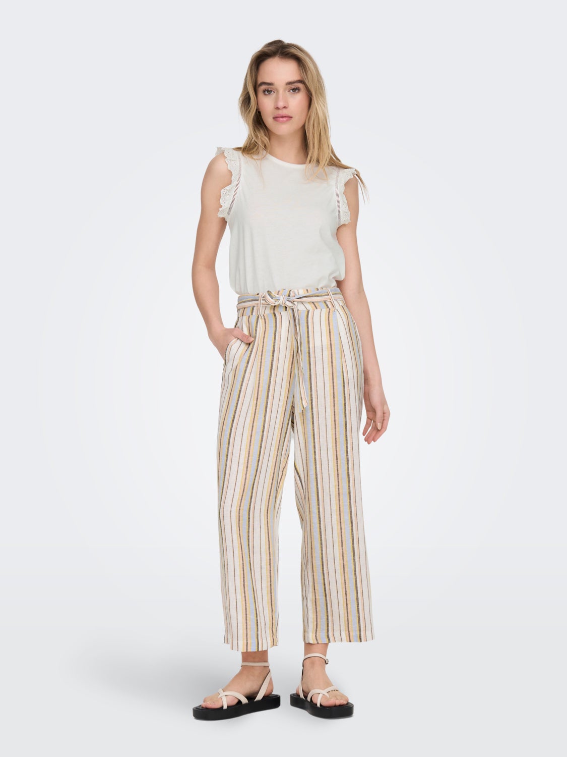 Top With Ruffle Sleeves