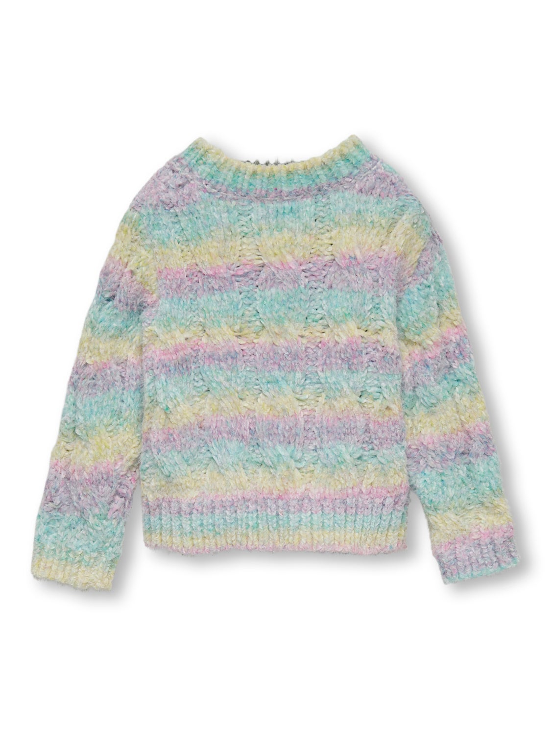 Mini rainbow knitted pullover