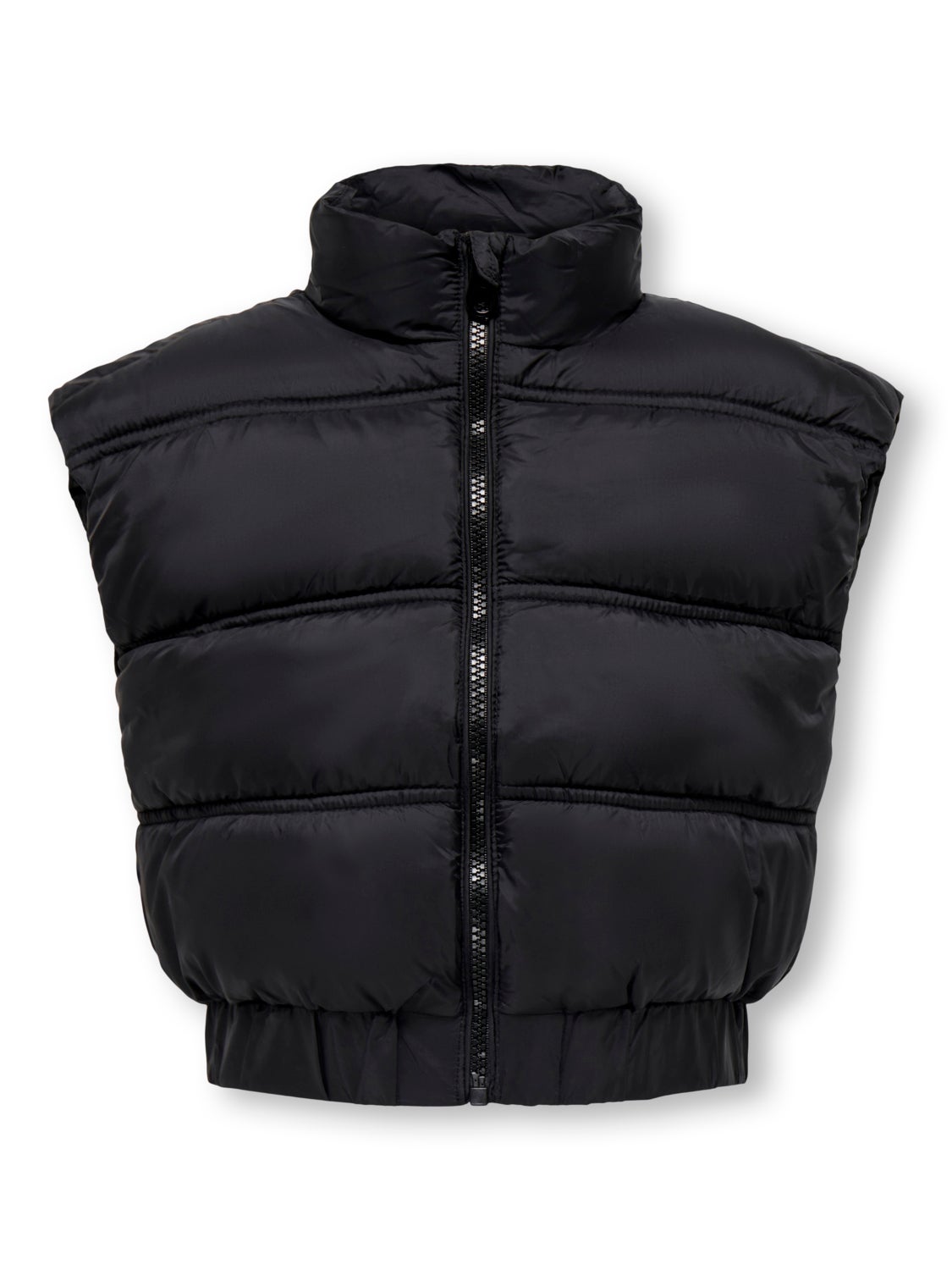 High neck puffer gilet