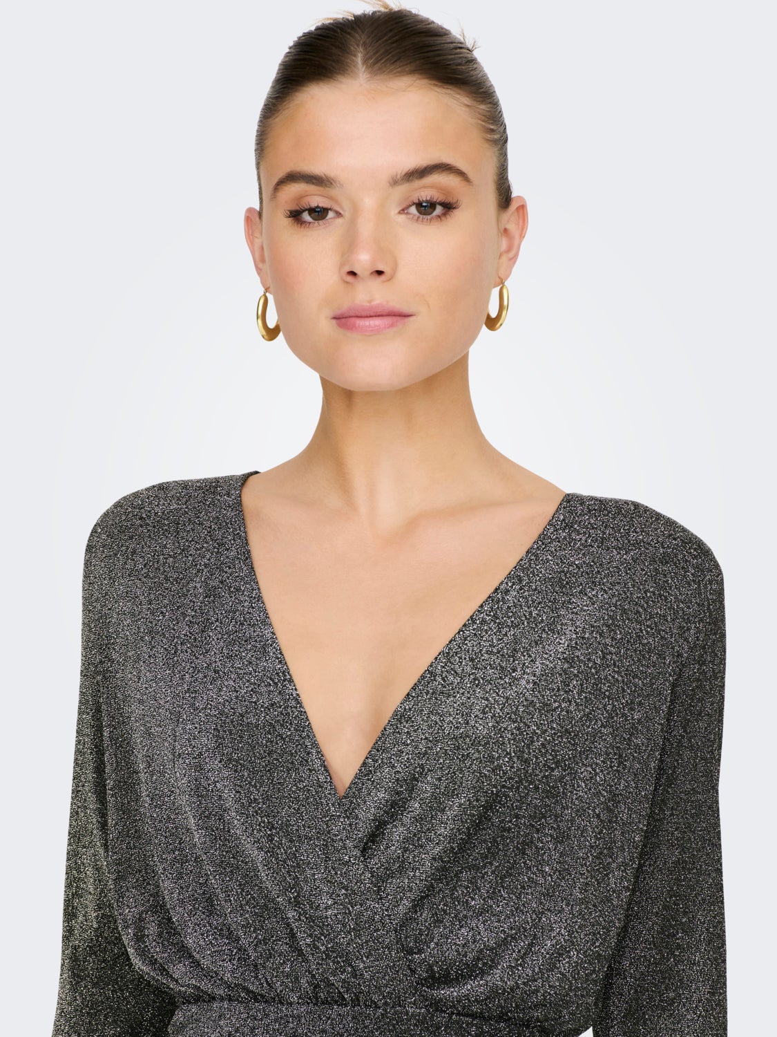 Glitter wrap dress