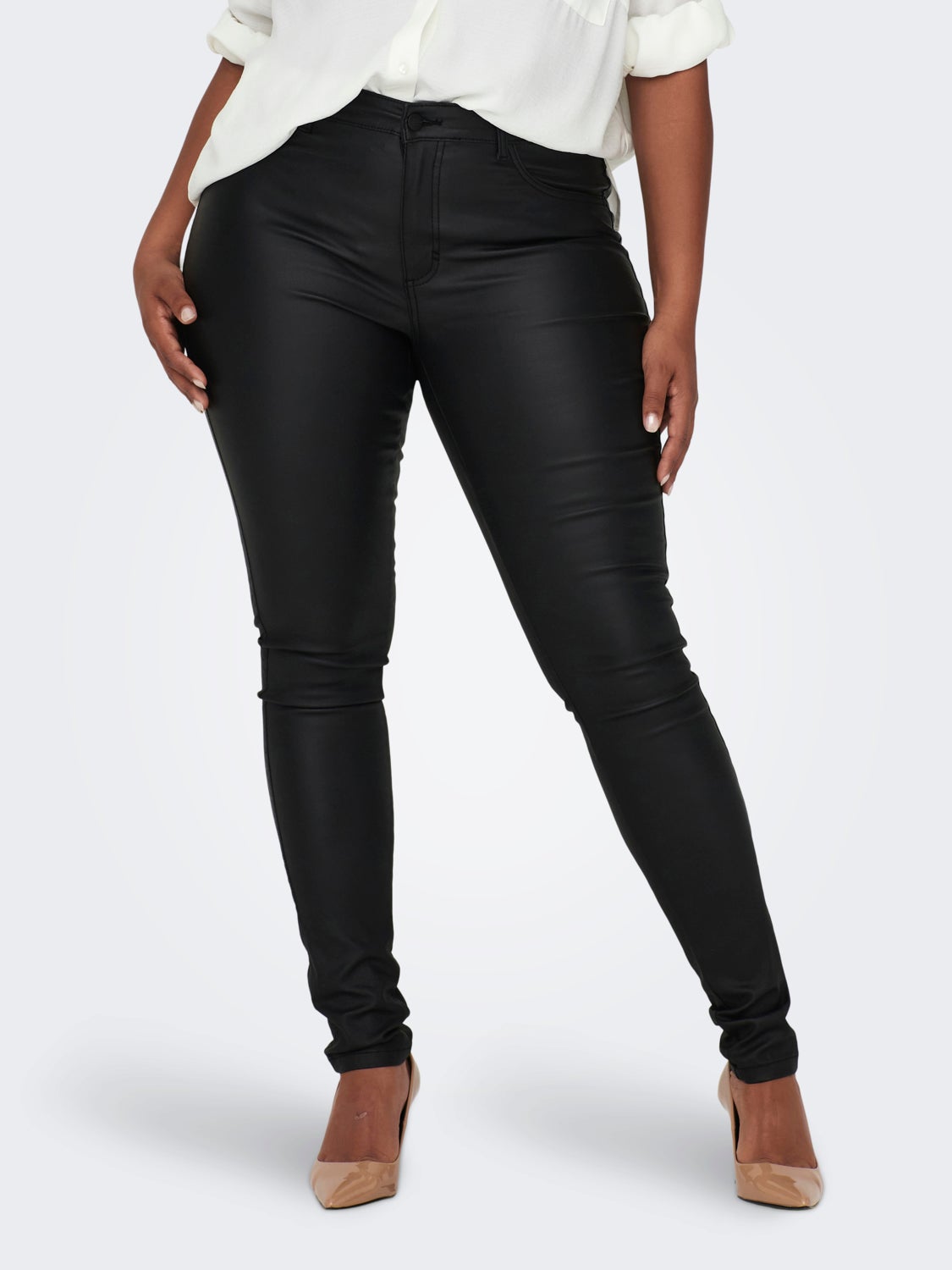 Curvy Carpunk reg skinny coated pants