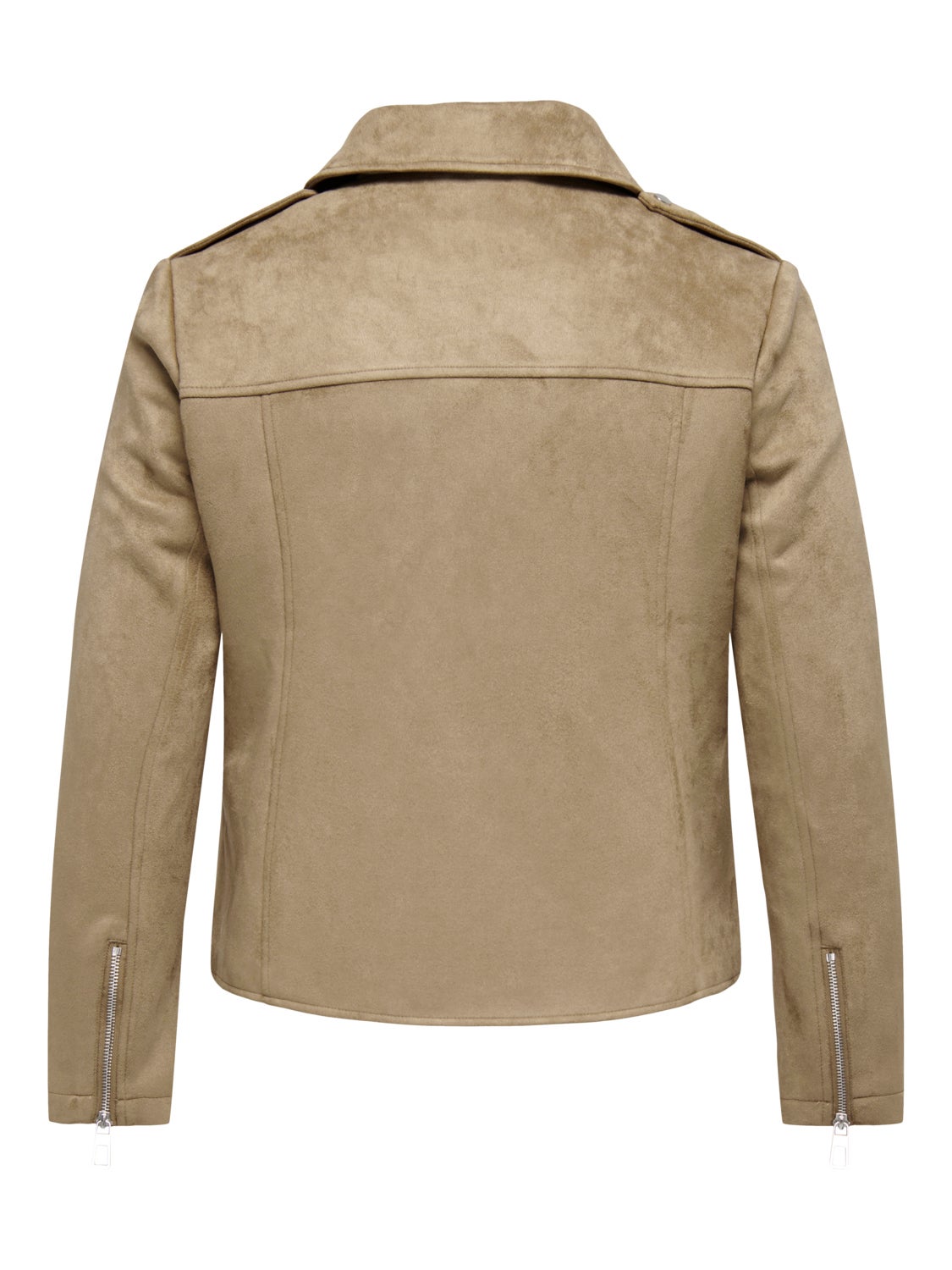 Curvy faux leather jacket