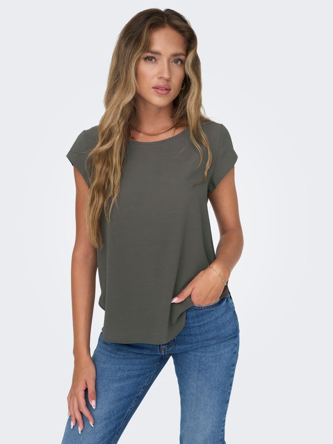 Loose Short Sleeved Top