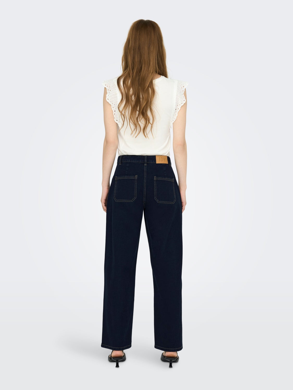 JDYCELIA HW WIDE ANK JEANS DB DNM