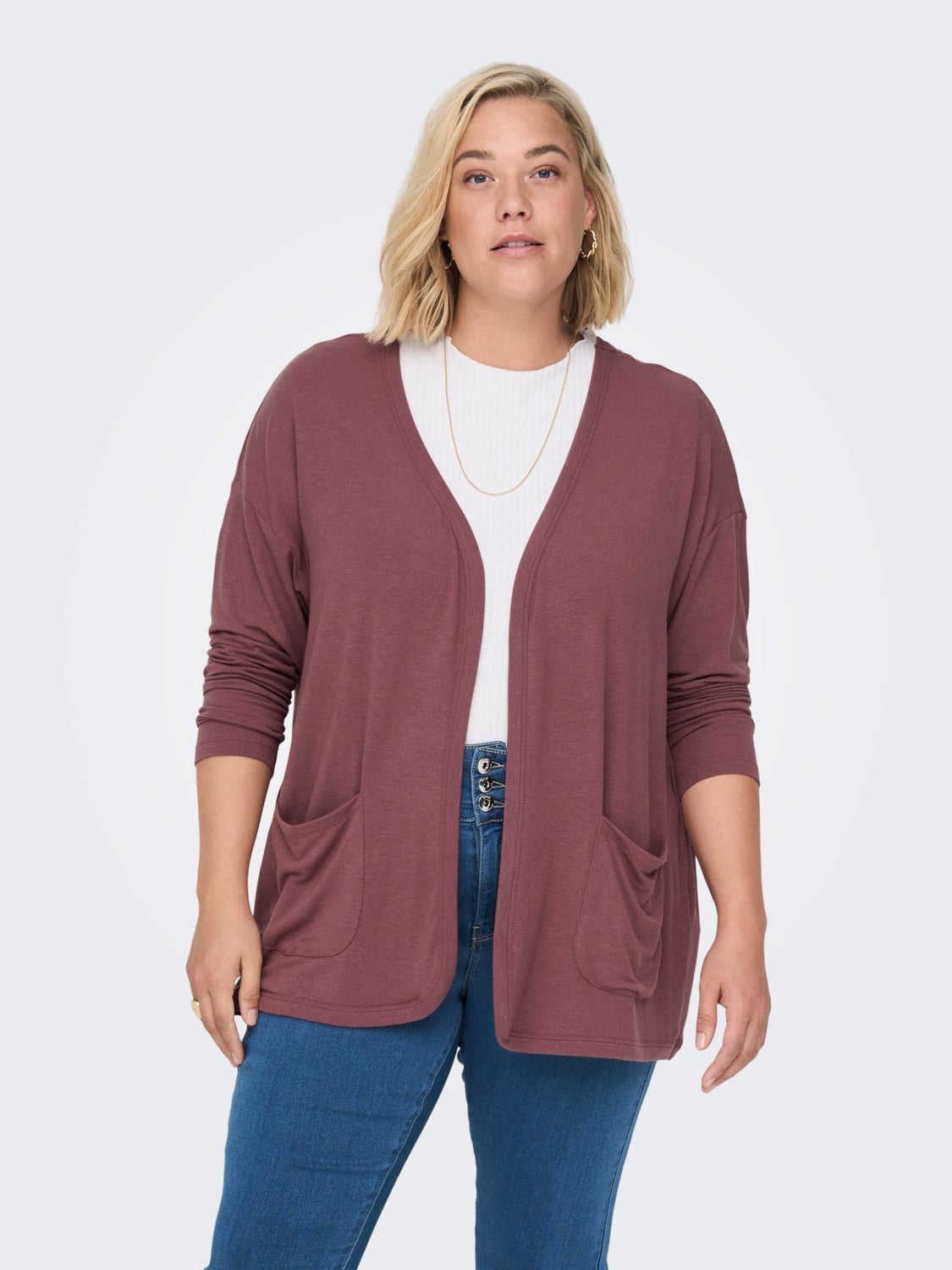 Curvy cardigan with pockets