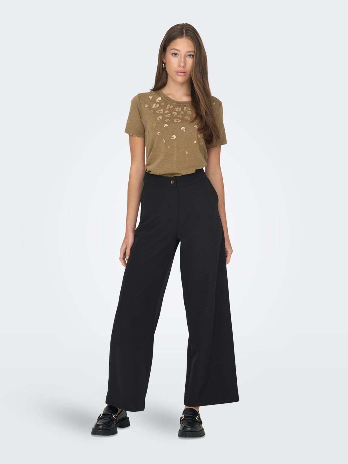 o-neck t-shirt with print