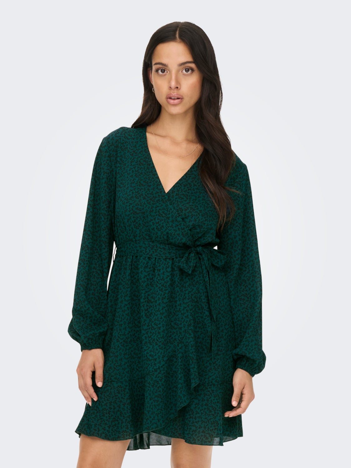 Long sleeved Wrap dress