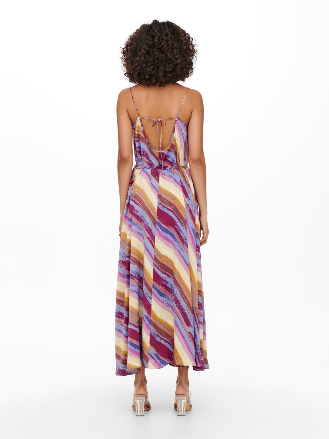 Striped strap Maxi dress