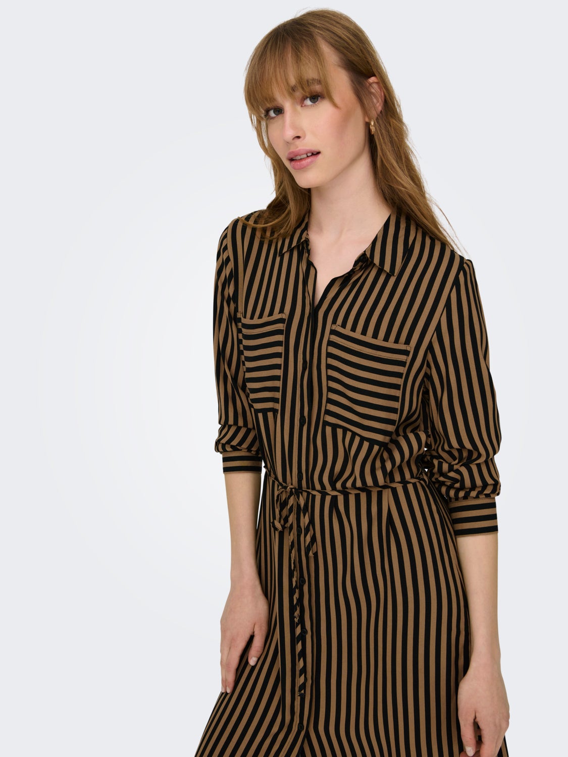mini striped Shirt dress