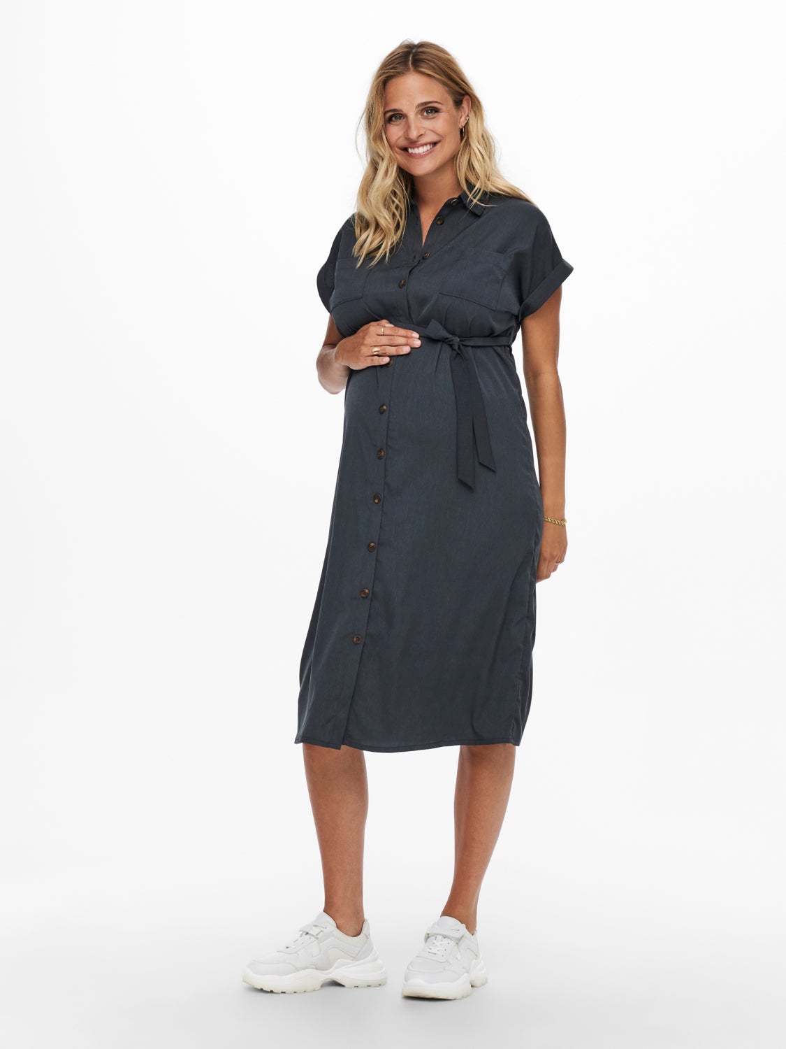 Mama short sleeved Shirt dress