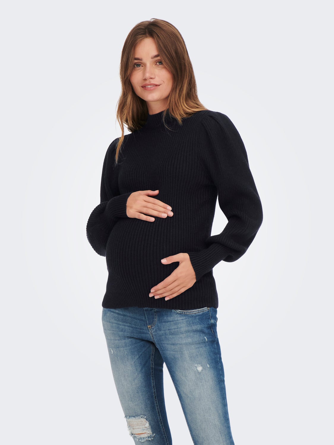 Mama high neck Knitted Pullover