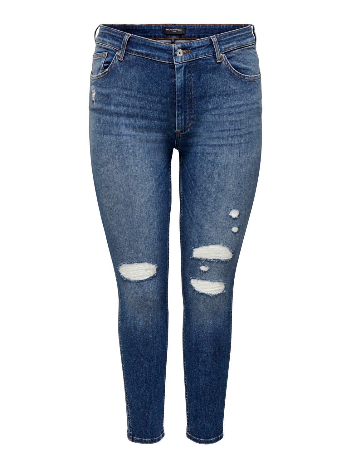 Curvy CARBobbi life reg dest ank Skinny fit jeans