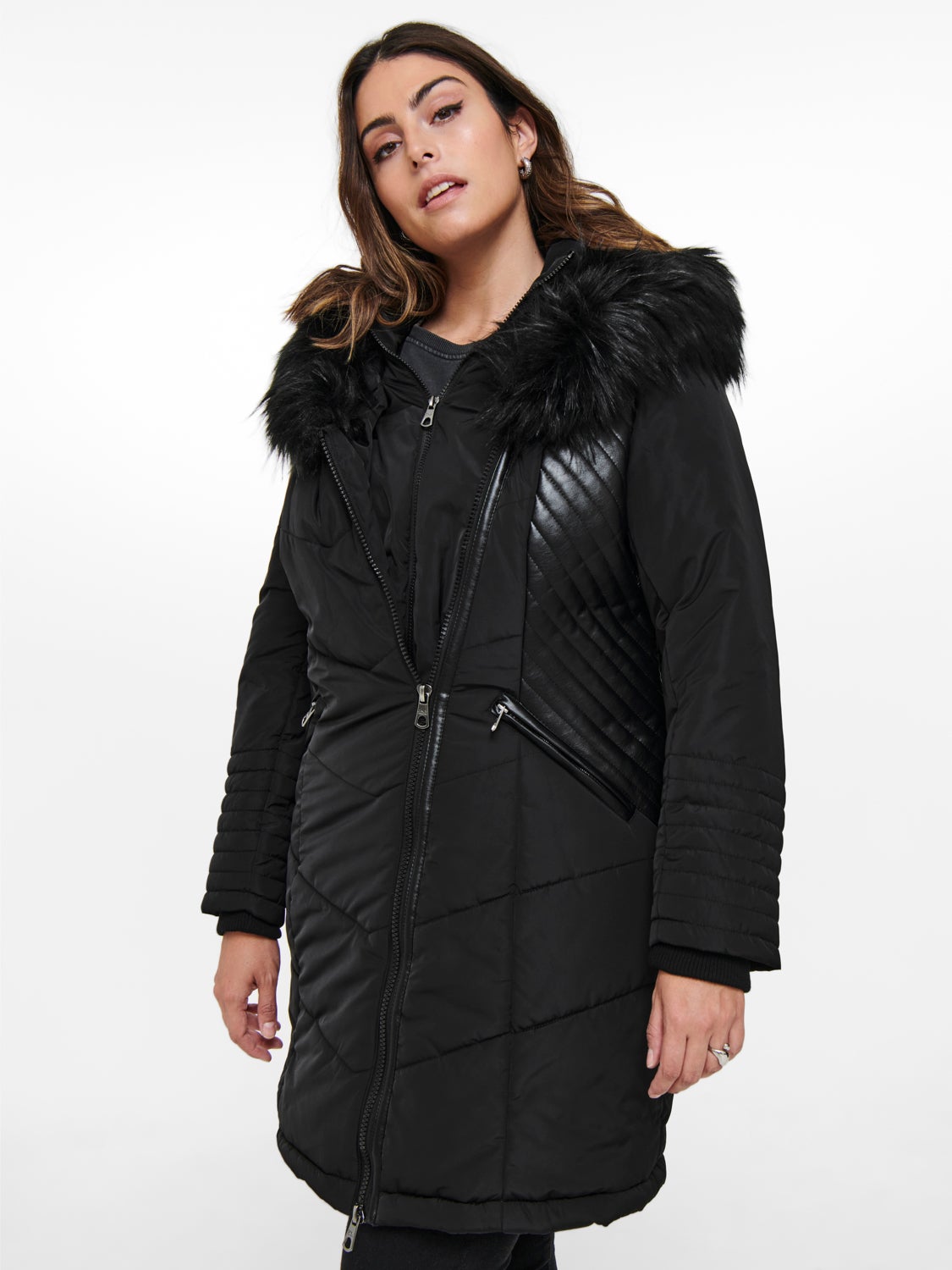 Curvy nylon Coat