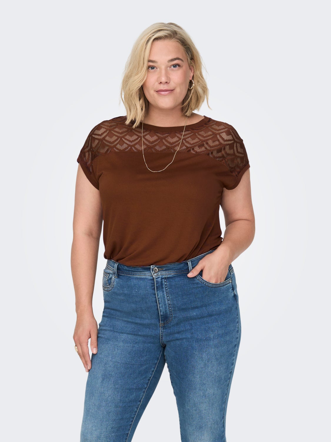 Curvy loose Short Sleeved Top